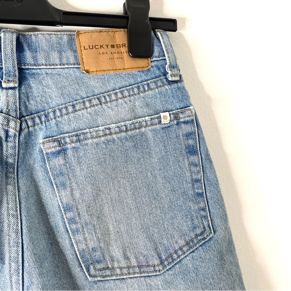 Lucky Brand Relaxed Taper Aztec Stripe Jean Shorts - Picture 6 of 7